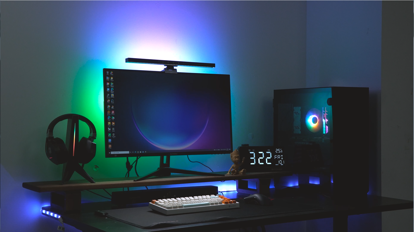 rgb monitor lightbar
