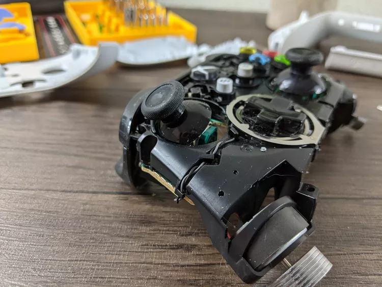 xbox controller opened up