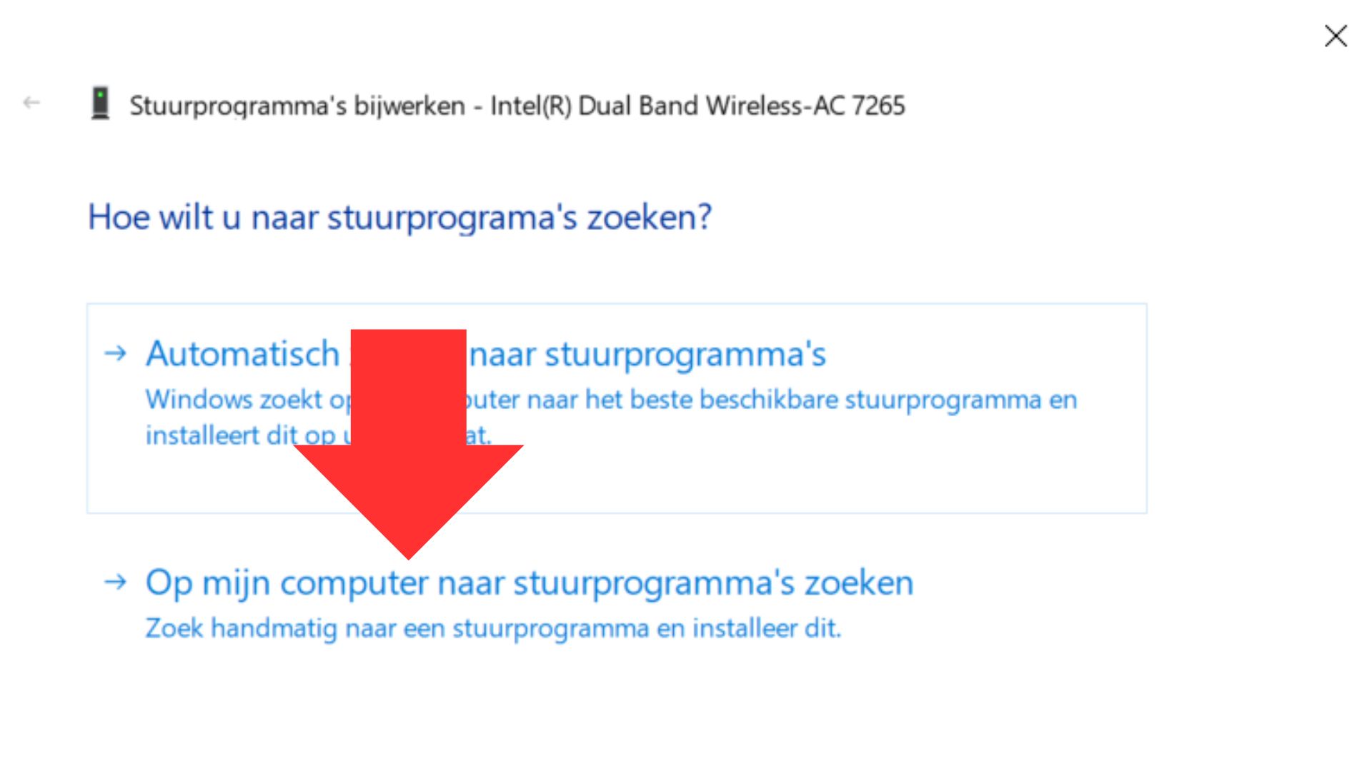 search for network drivers windows
