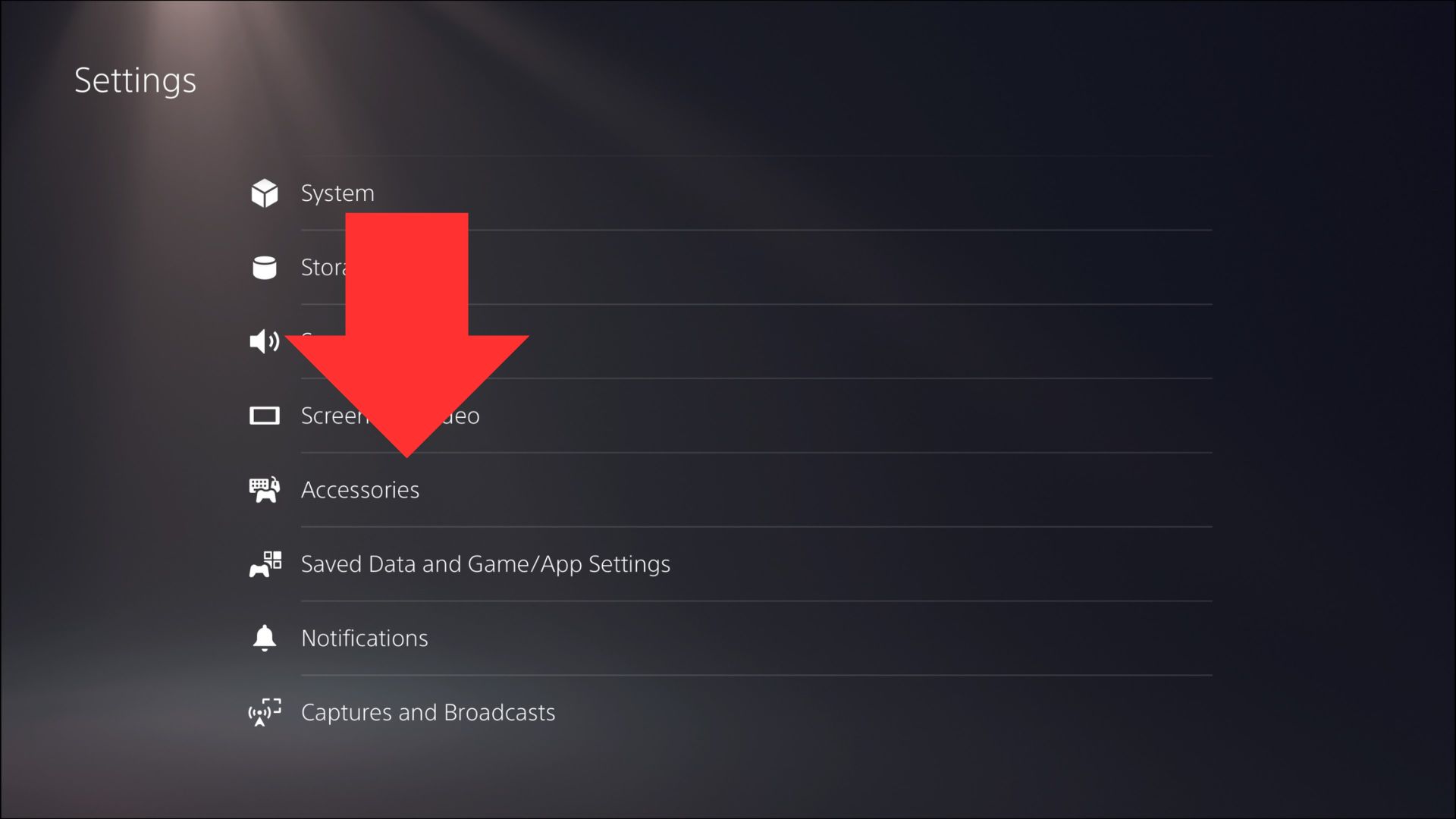 ps5 settings