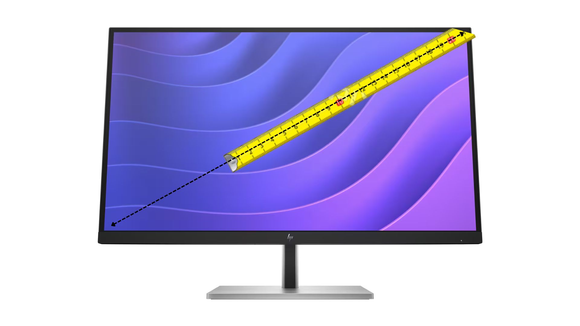 measuring monitor diagonally