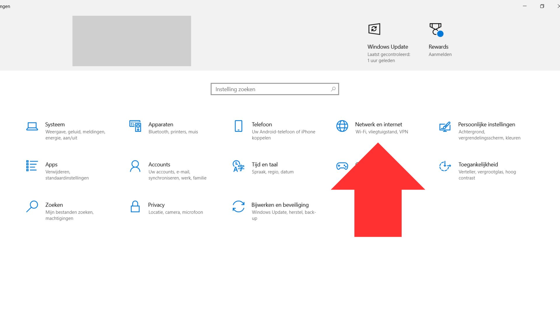 network and internet windows settings