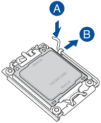 how to open up CPU socket