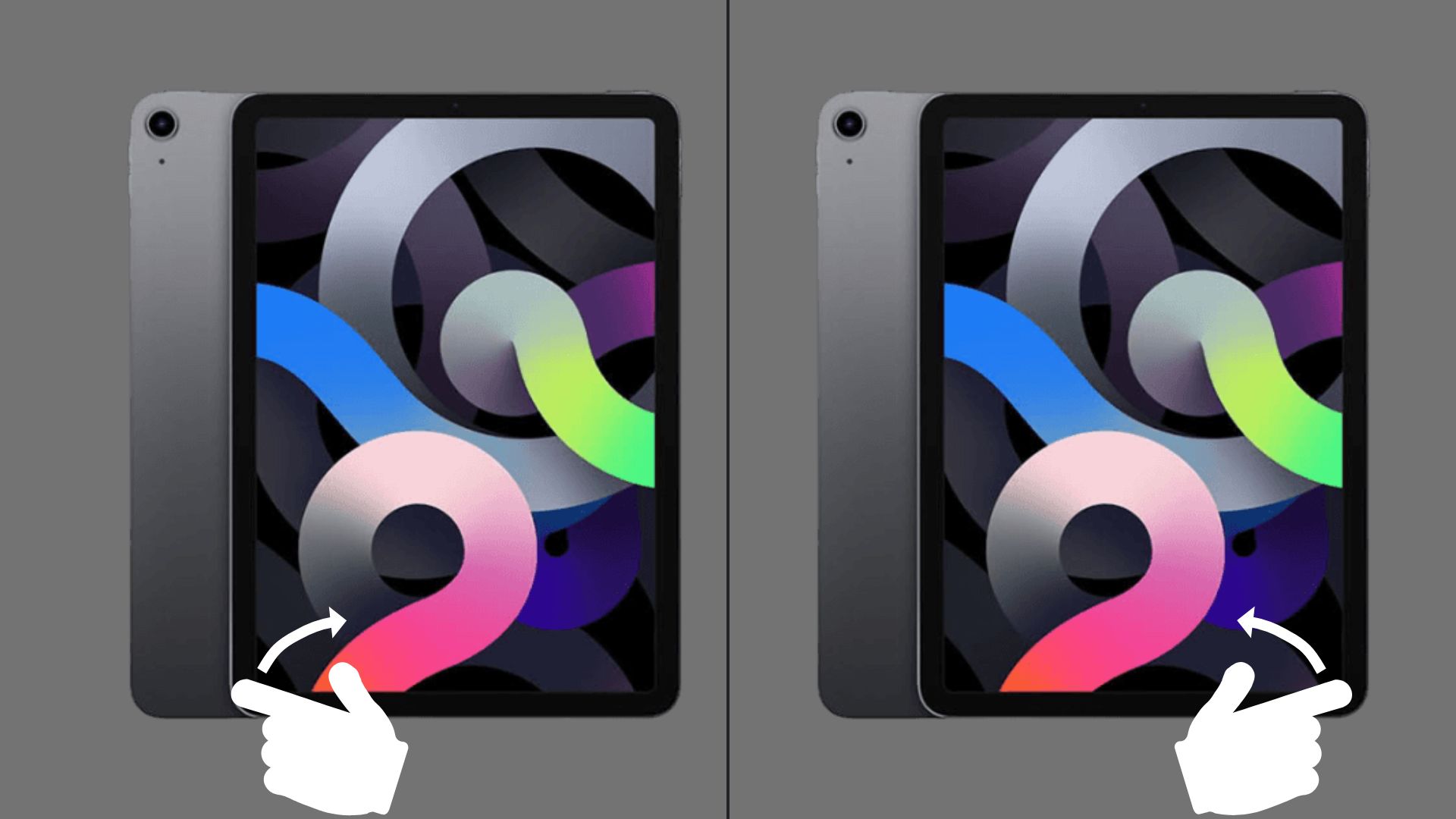 swipe gesture iPad