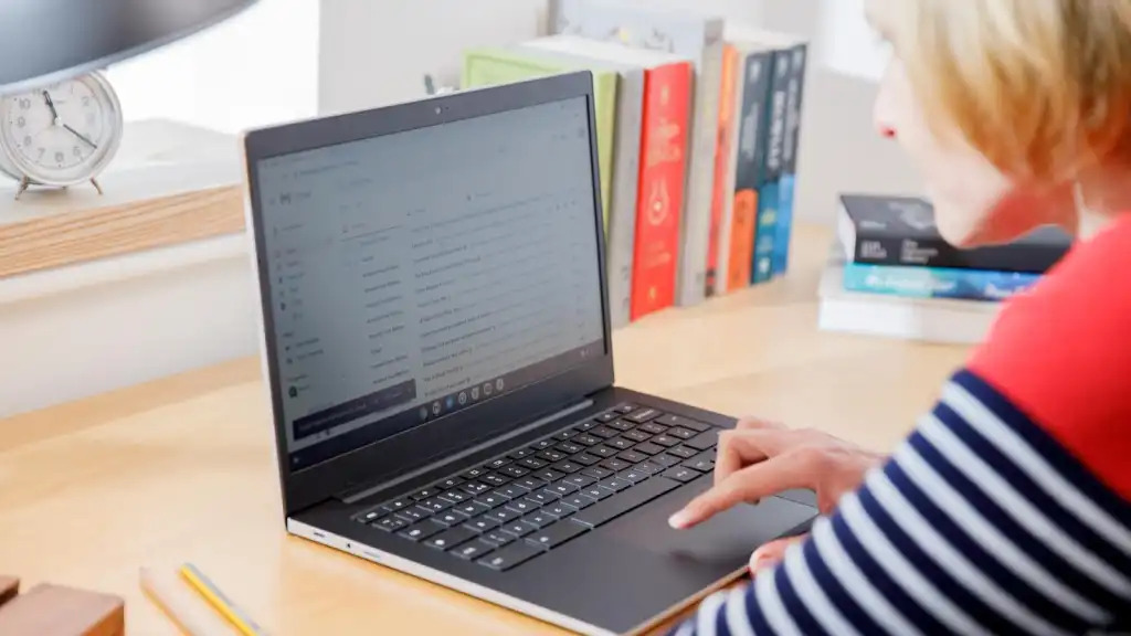 laptop on desk